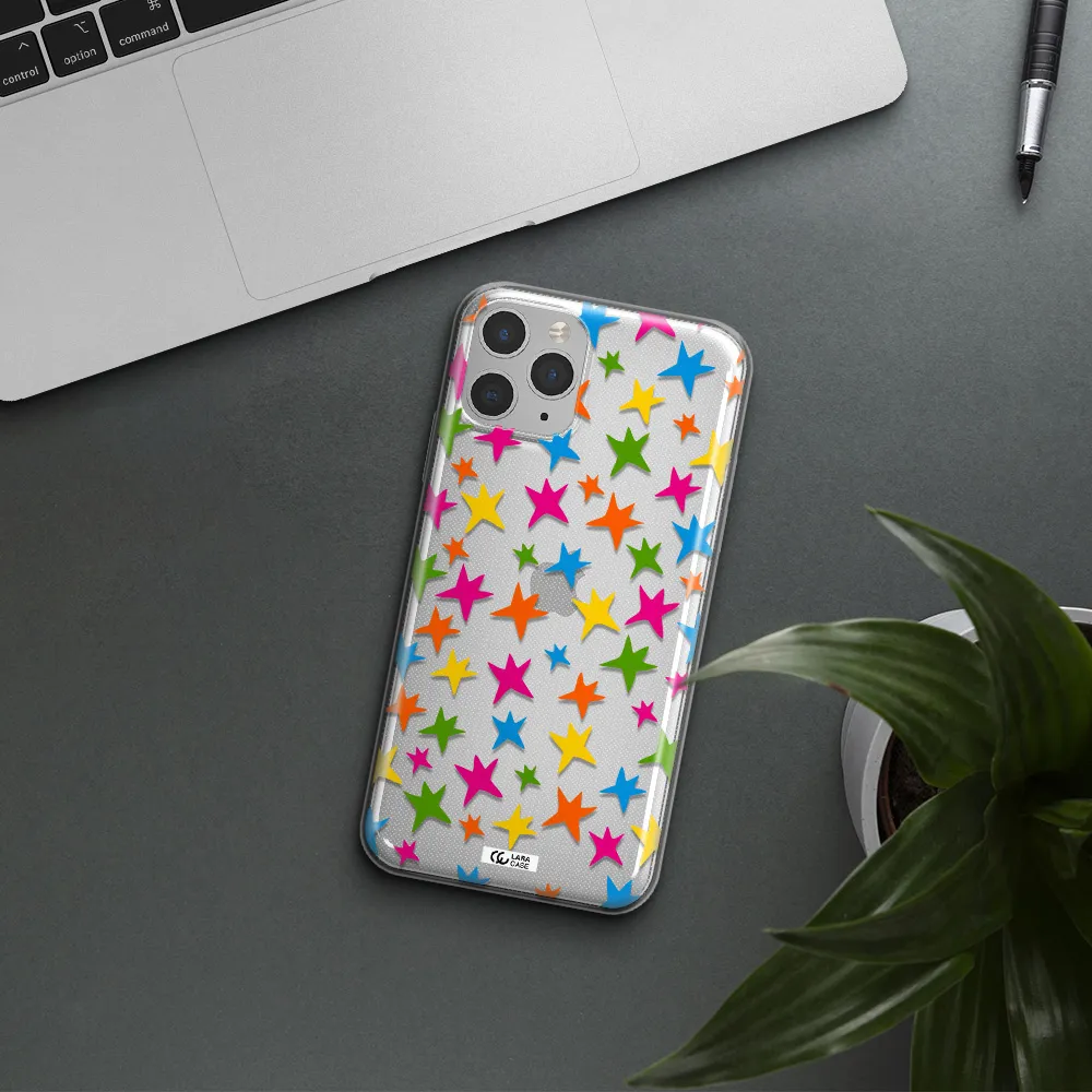 Colorful Stars Apple iPhone 11 pro Clear TPU Case