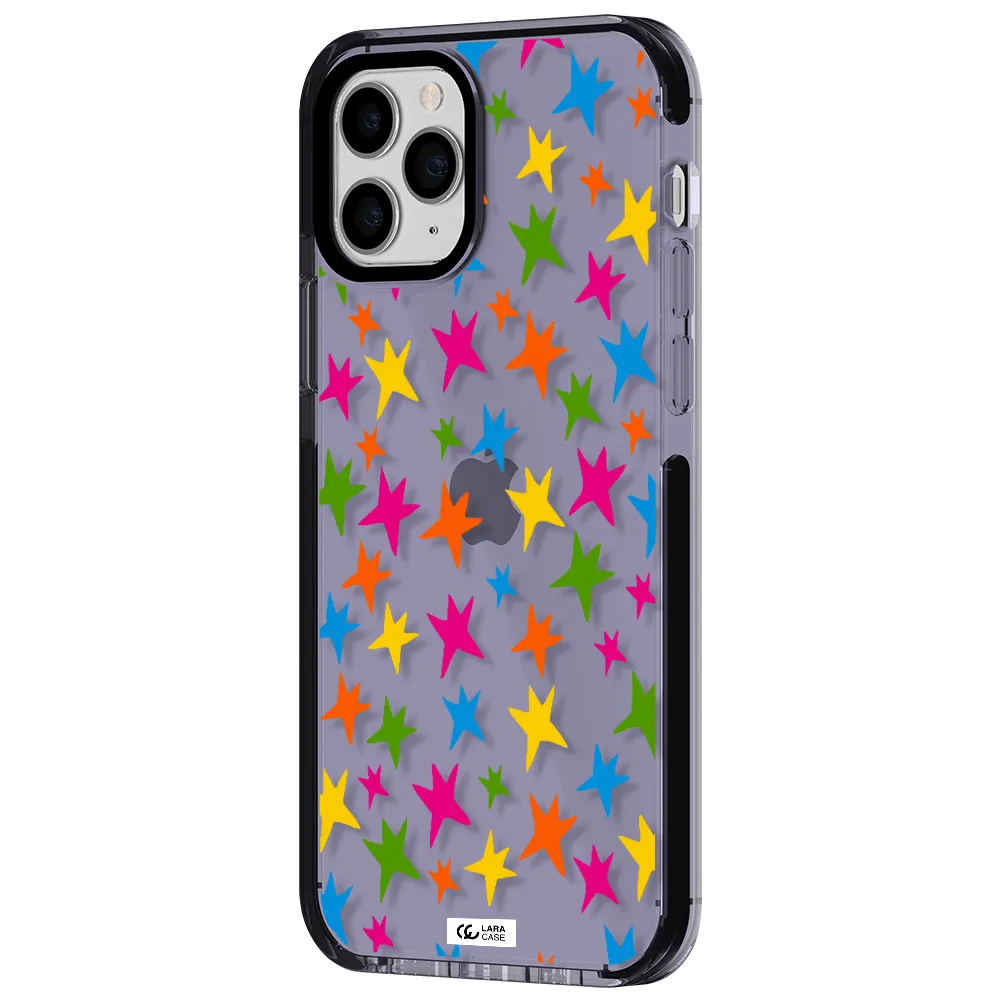 Colorful Stars Apple iPhone 11 pro max impact Lilac Case