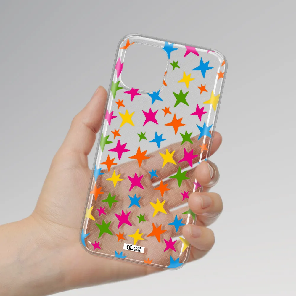 Colorful Stars Apple iPhone 12 Clear TPU Case