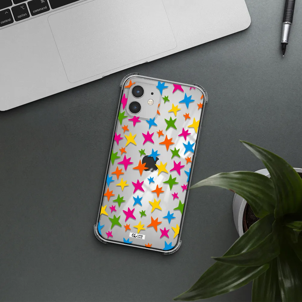Colorful Stars Apple iPhone 12 mini Clear PC Case