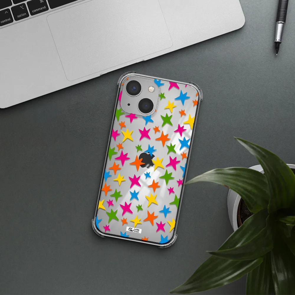 Colorful Stars Apple iPhone 13 mini Clear PC Case
