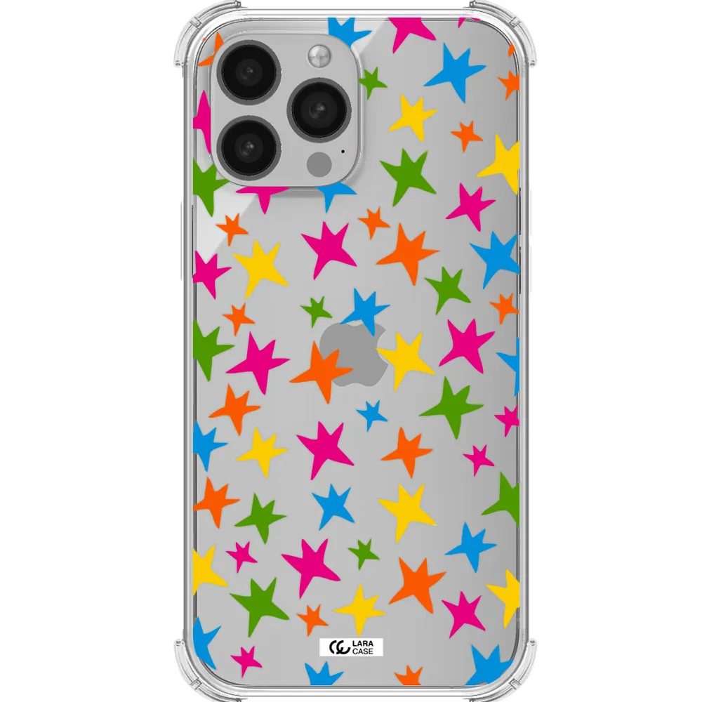Colorful Stars Apple iPhone 13 Pro Clear PC Case