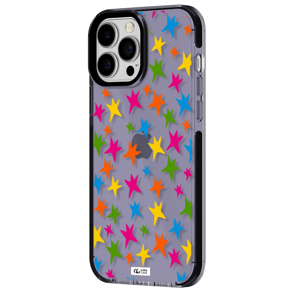 Colorful Stars Apple iPhone 13 Pro Max impact Lilac Case