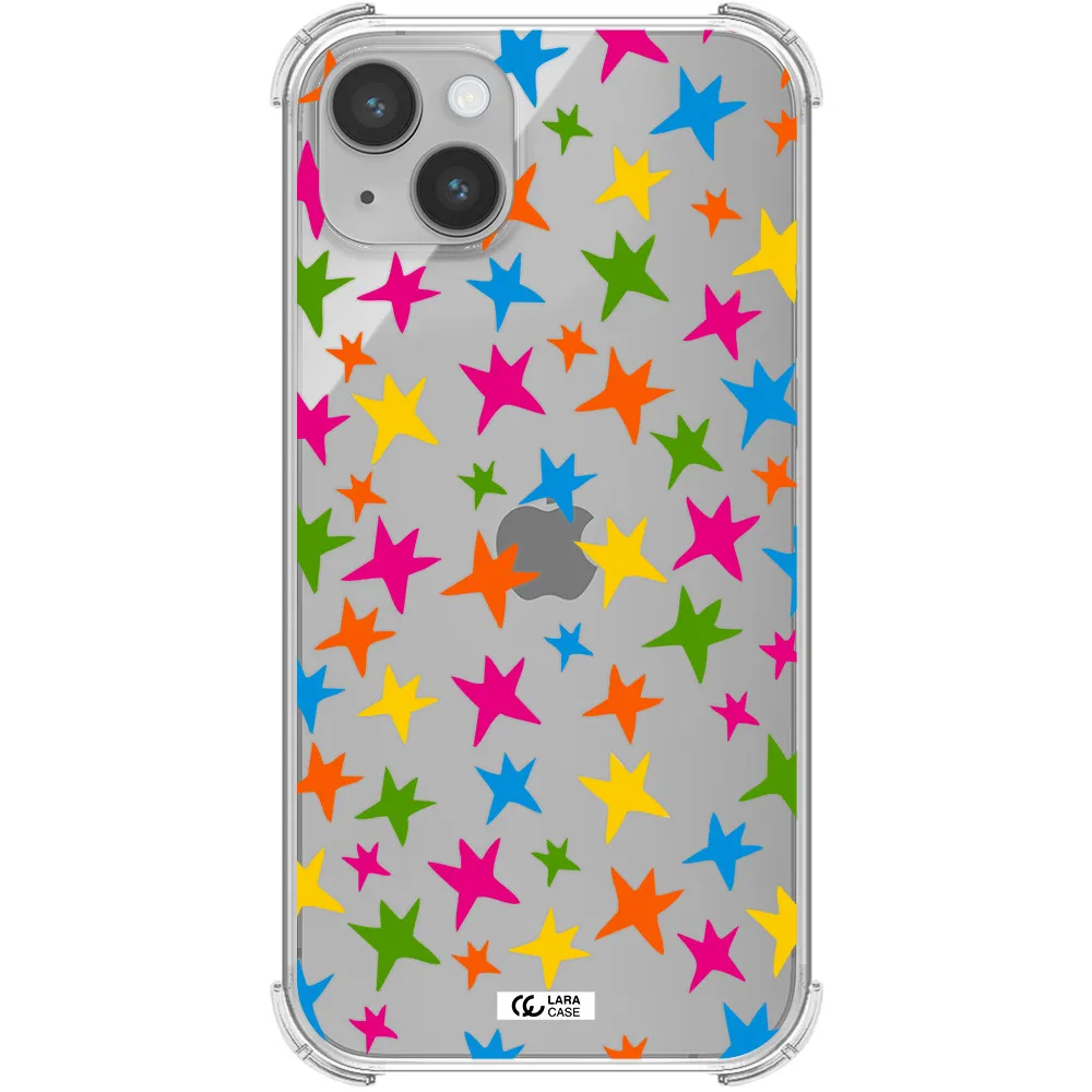 Colorful Stars Apple iPhone 14 Clear PC Case