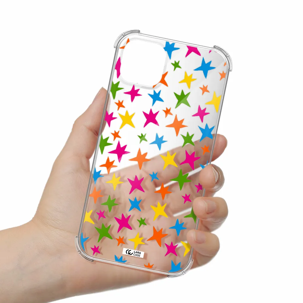 Colorful Stars Apple iPhone 14 Clear PC Case