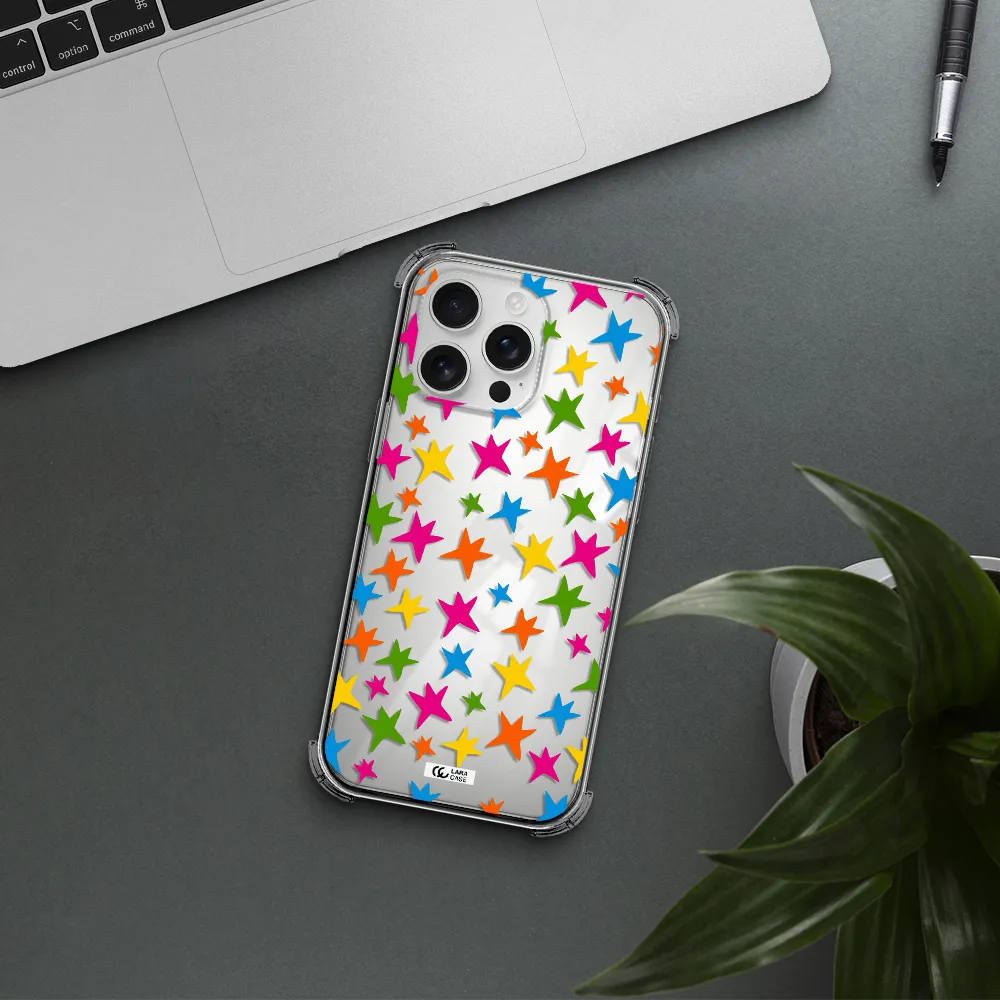 Colorful Stars Apple Iphone 16 Pro Max Clear Pc Case
