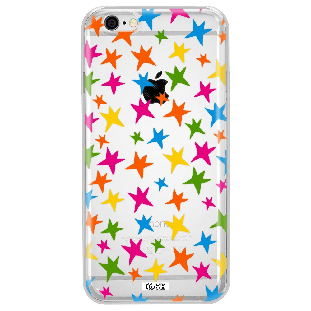 Colorful Stars Apple iPhone 6 plus Clear TPU Case