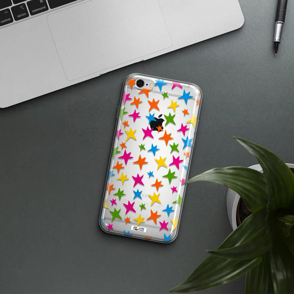 Colorful Stars Apple iPhone 6 plus Clear TPU Case