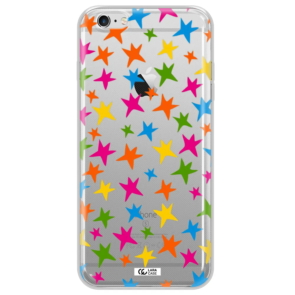 Colorful Stars Apple iPhone 6 s plus Clear TPU Case