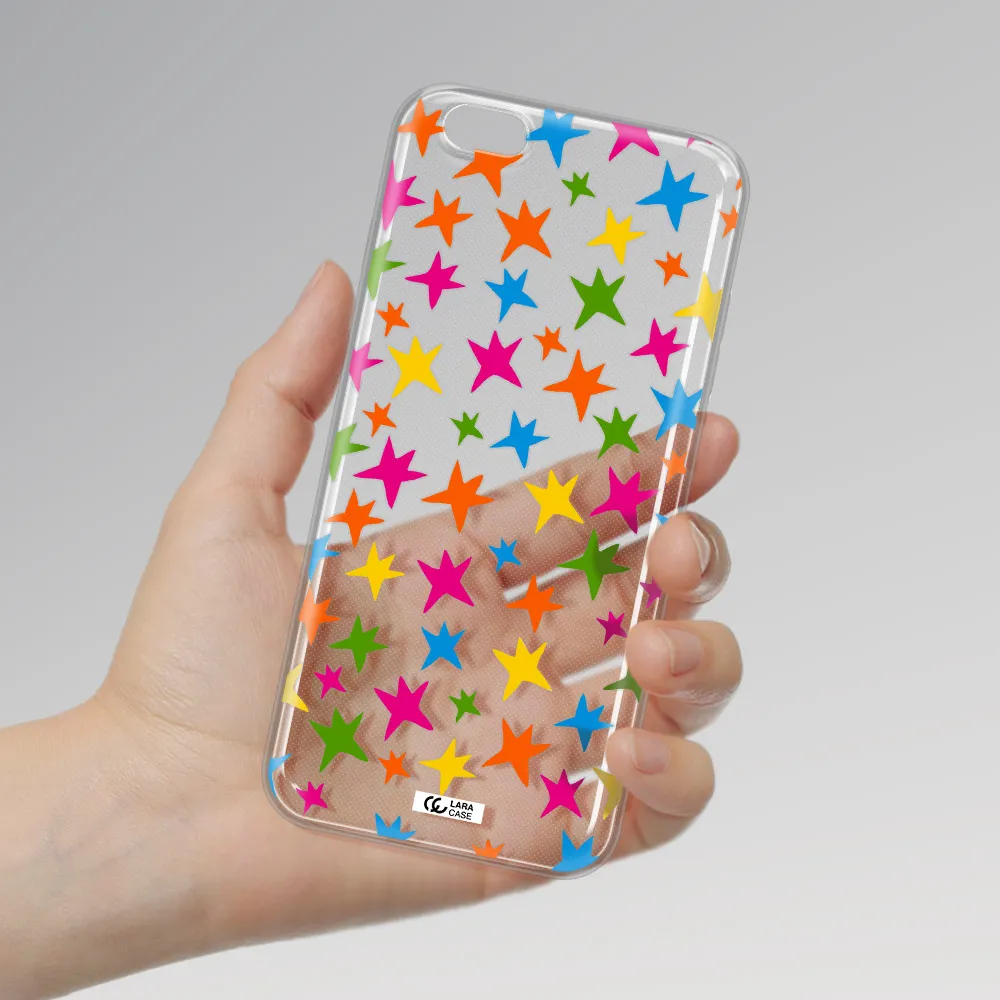 Colorful Stars Apple iPhone 6 s plus Clear TPU Case