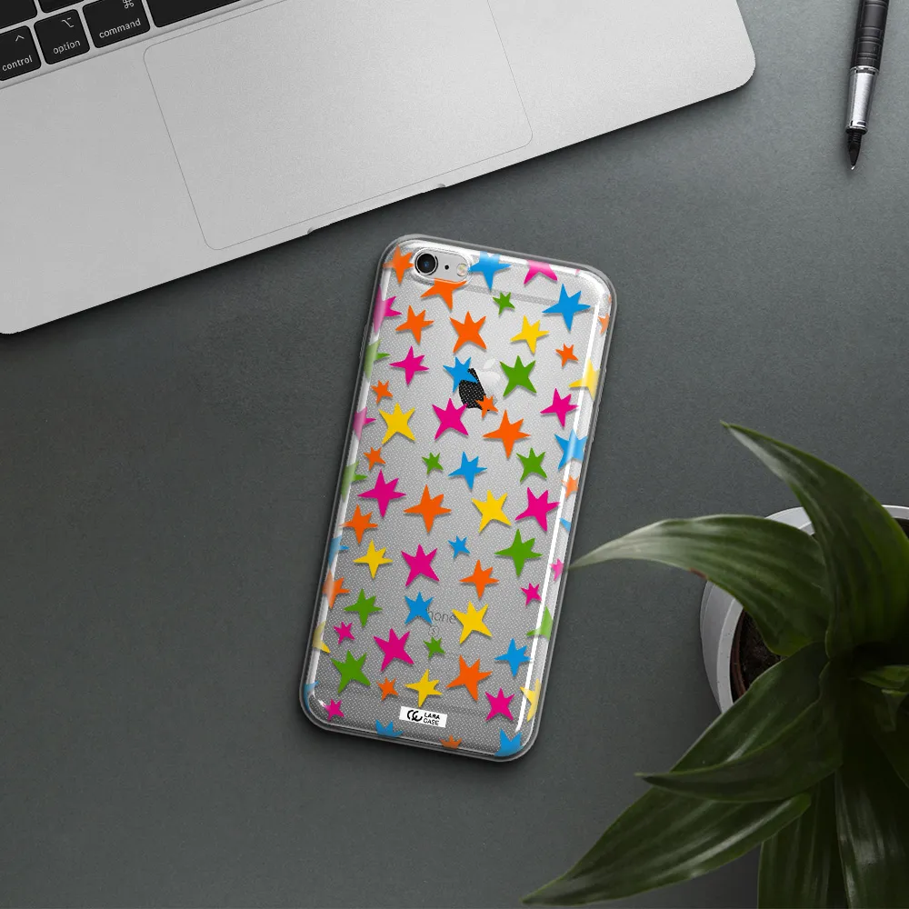 Colorful Stars Apple iPhone 6 s plus Clear TPU Case