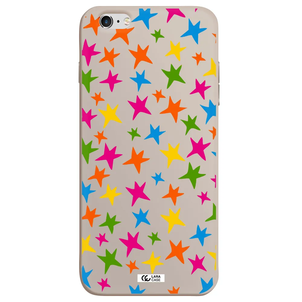 Colorful Stars Apple iPhone 6 s plus Silicone Stone Case