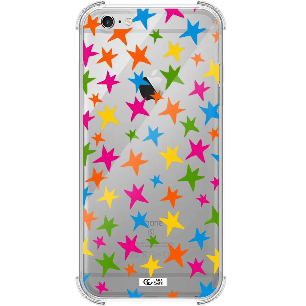 Colorful Stars Apple iPhone 6S Clear PC Case