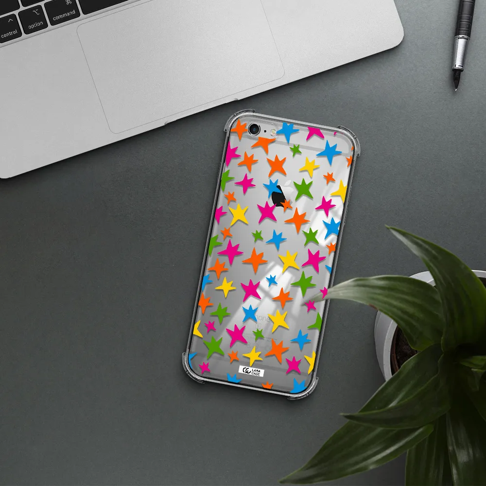 Colorful Stars Apple iPhone 6S Clear PC Case