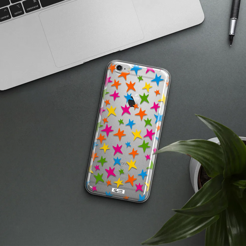 Colorful Stars Apple iPhone 6S Clear TPU Case