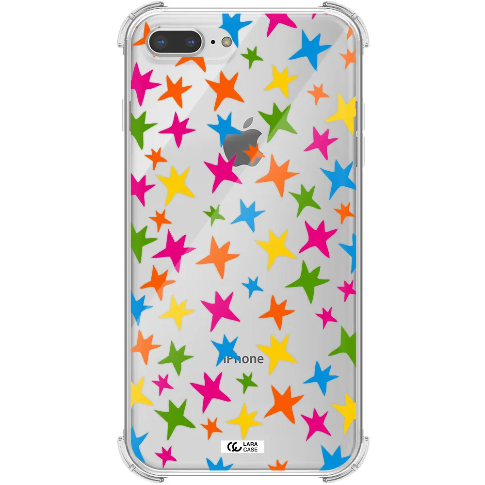 Colorful Stars Apple iPhone 7 plus Clear PC Case