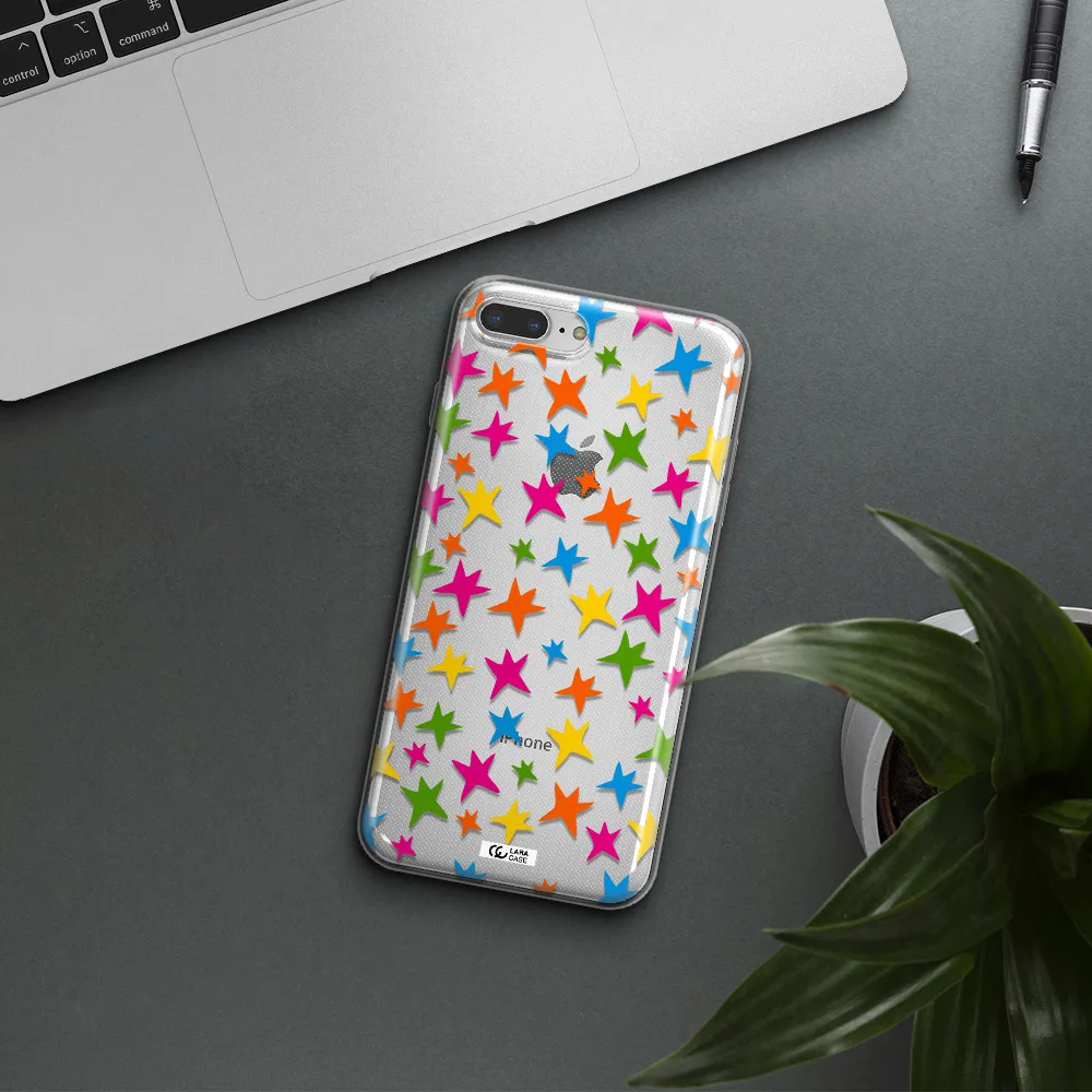 Colorful Stars Apple iPhone 7 plus Clear TPU Case