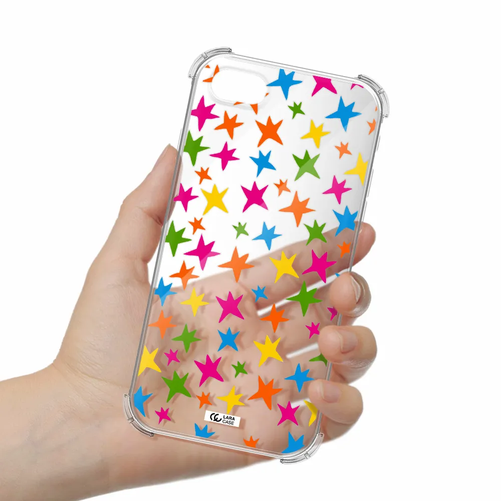Colorful Stars Apple iPhone se 2020 Clear PC Case