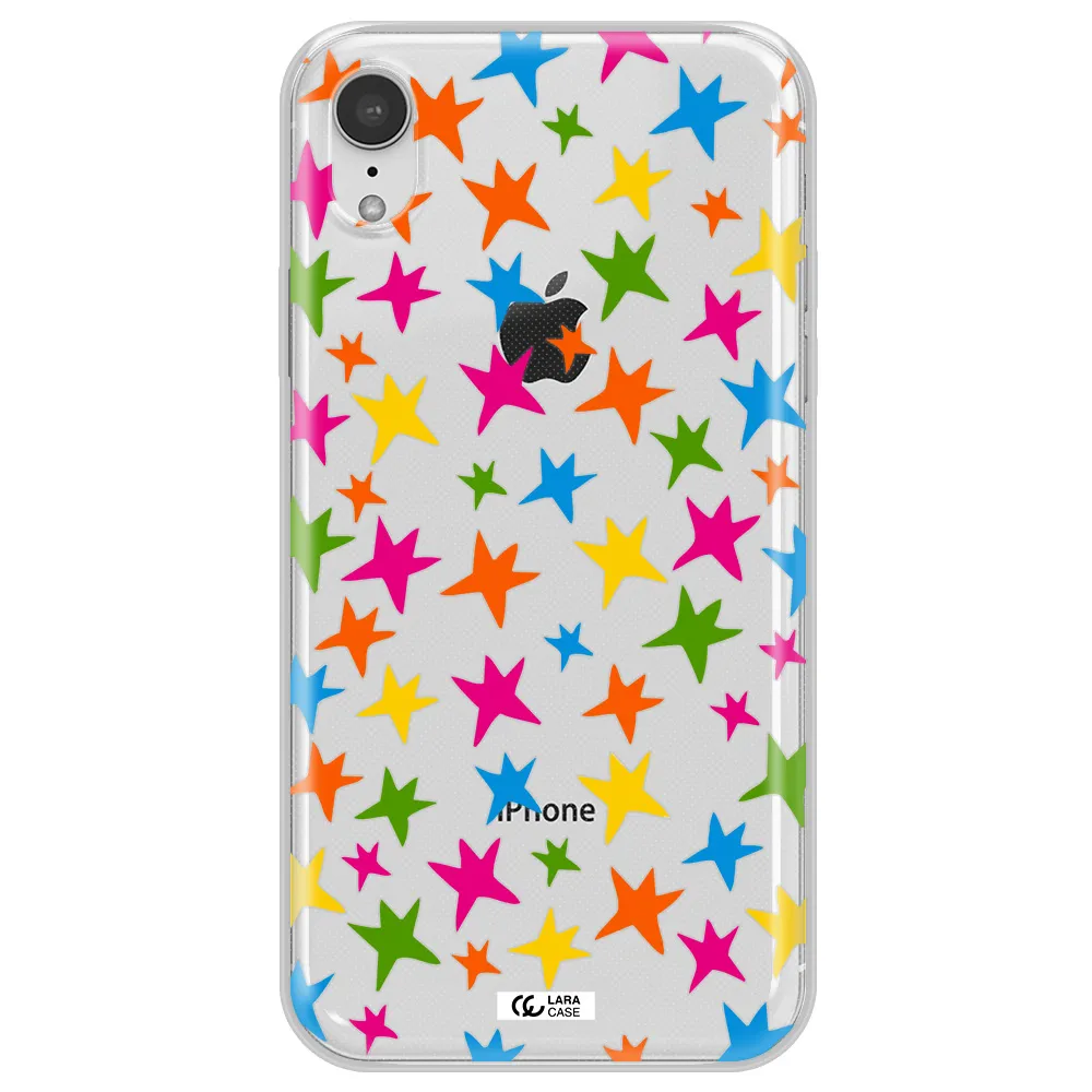 Colorful Stars Apple iPhone XR Clear TPU Case