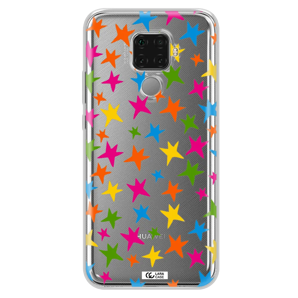 Colorful Stars Huawei Mate 30 Lite Clear TPU Case