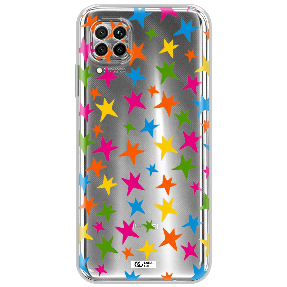 Colorful Stars Huawei Nova 7I Clear Tpu Case