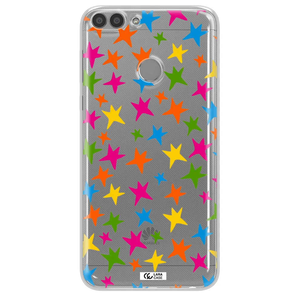 Colorful Stars Huawei P Smart Clear TPU Case