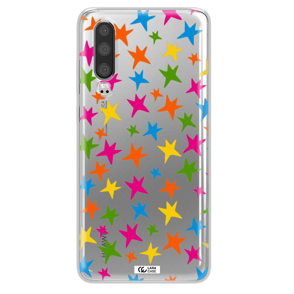 Colorful Stars Huawei P30 Clear TPU Case