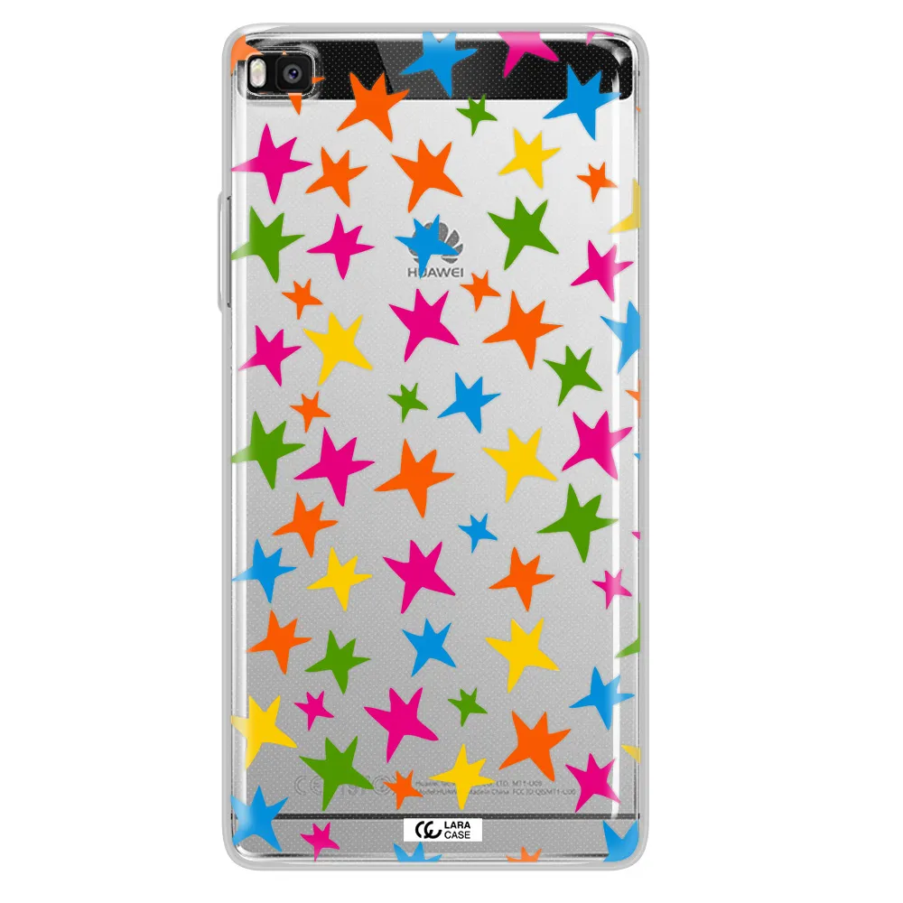 Colorful Stars Huawei P8 Clear TPU Case