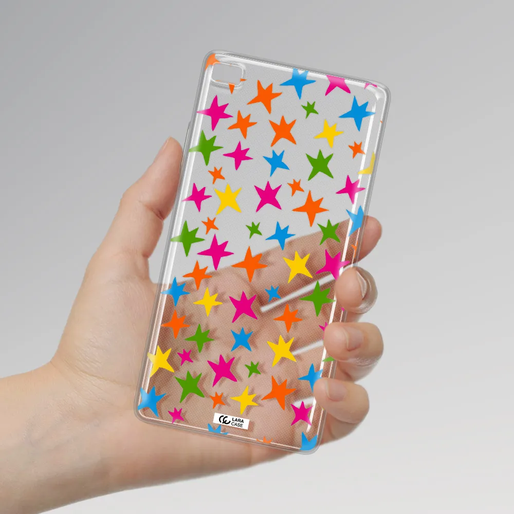 Colorful Stars Huawei P8 Clear TPU Case