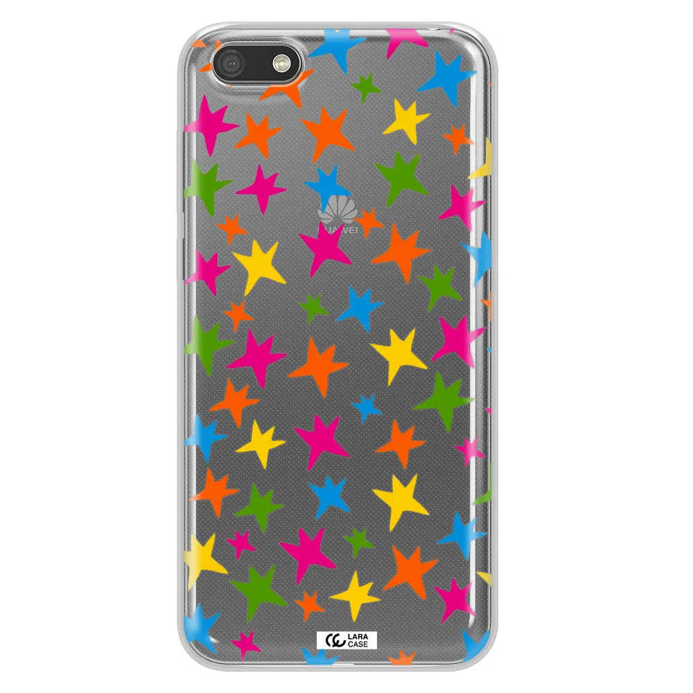Colorful Stars Huawei Y5 2018 Clear TPU Case