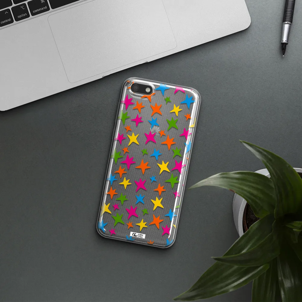 Colorful Stars Huawei Y5 2018 Clear TPU Case