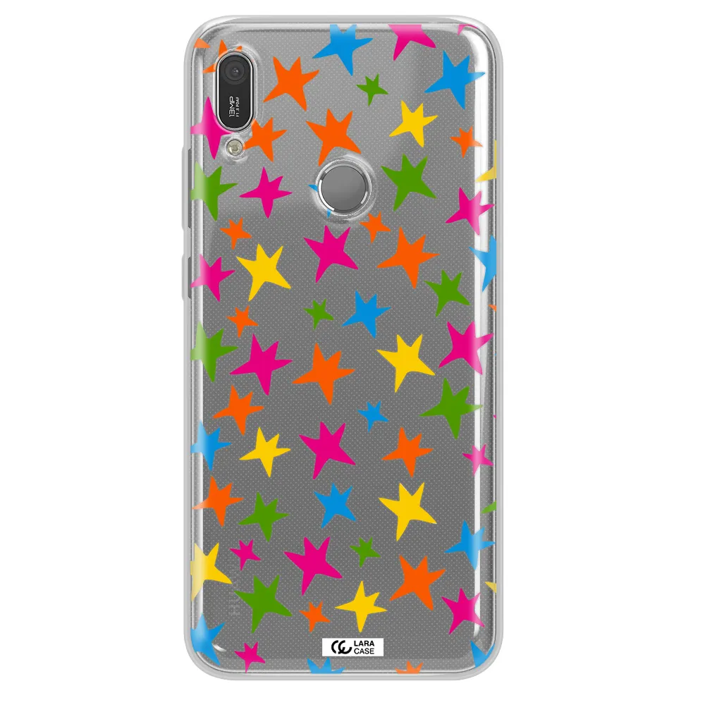 Colorful Stars Huawei Y6 2019 Clear TPU Case