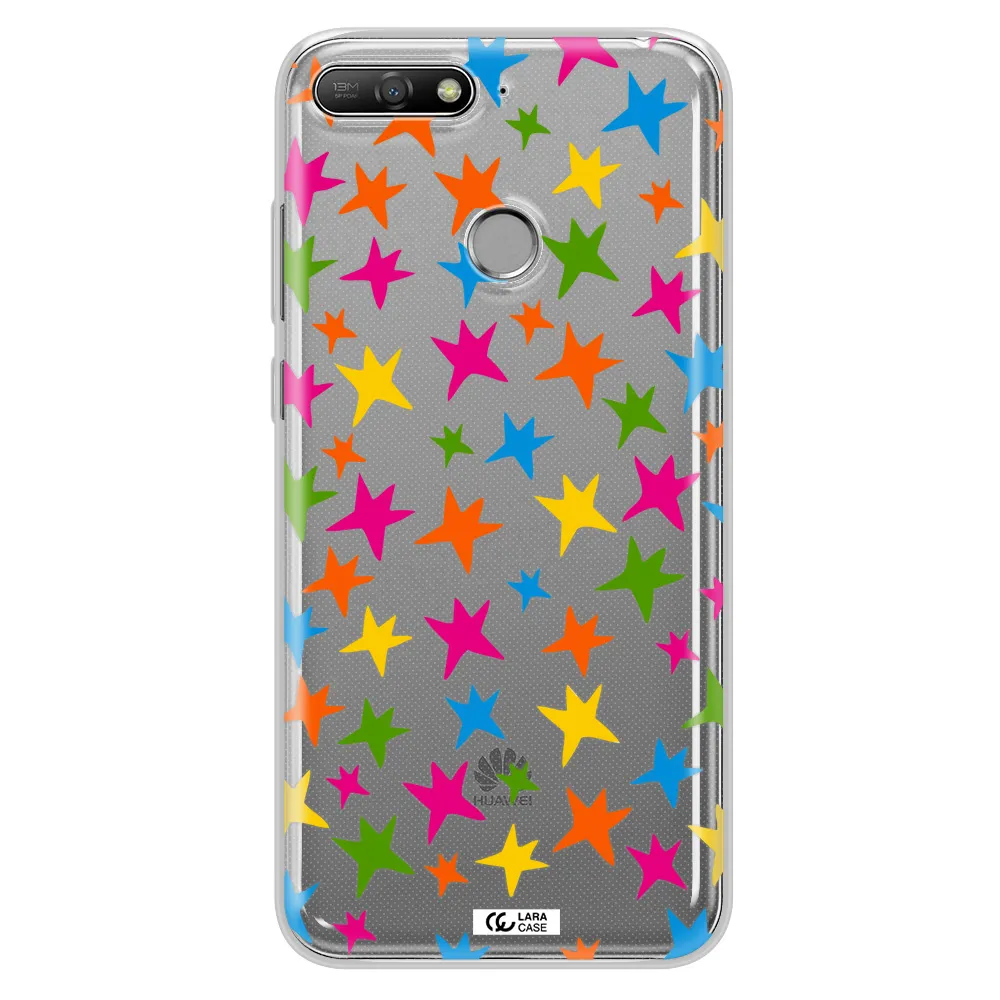 Colorful Stars Huawei Y6 Prime 2018 Clear TPU Case