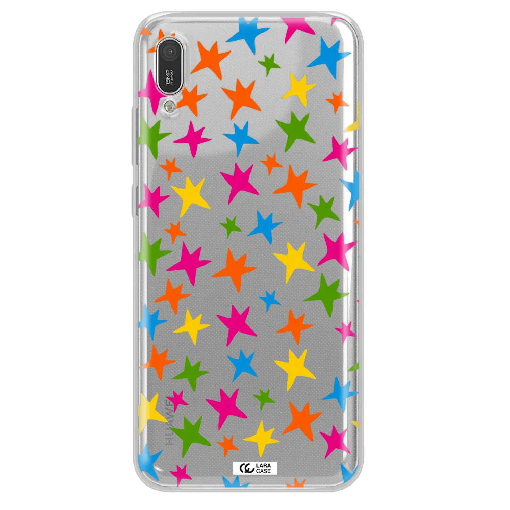 Colorful Stars Huawei Y6 Pro 2019 Clear TPU Case