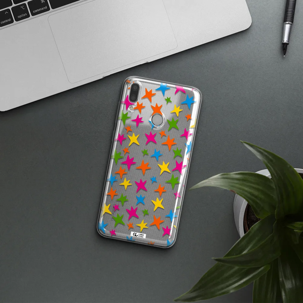 Colorful Stars Huawei Y7 2019 Clear TPU Case