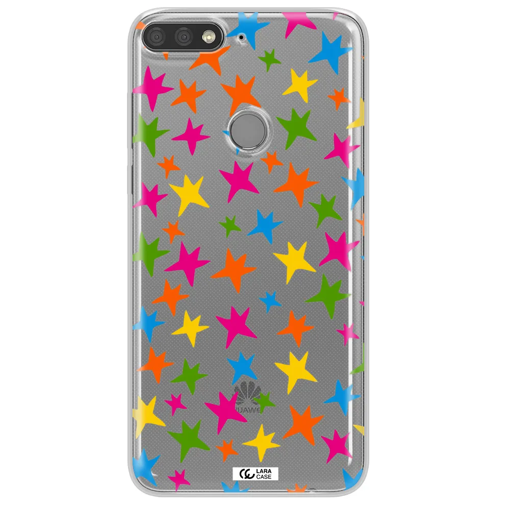 Colorful Stars Huawei Y7 Prime 2018 Clear TPU Case