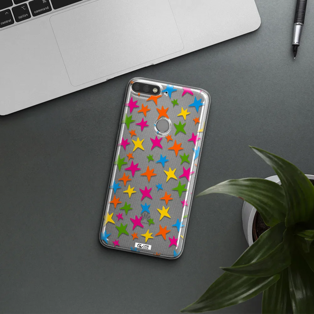 Colorful Stars Huawei Y7 Prime 2018 Clear TPU Case