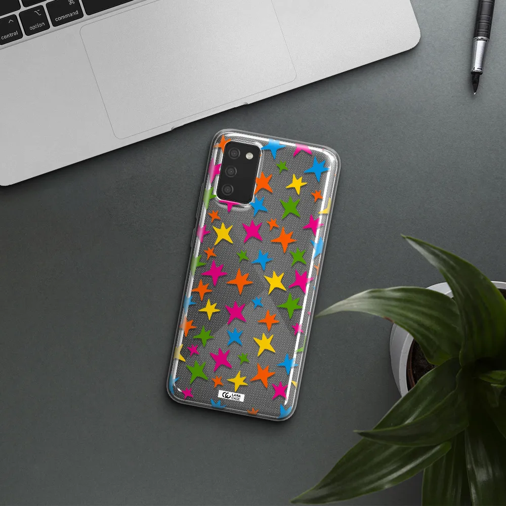 Colorful Stars Samsung A02S Clear TPU Case
