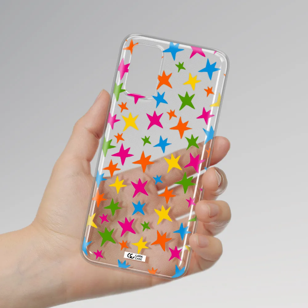 Colorful Stars Samsung A03S Clear TPU Case