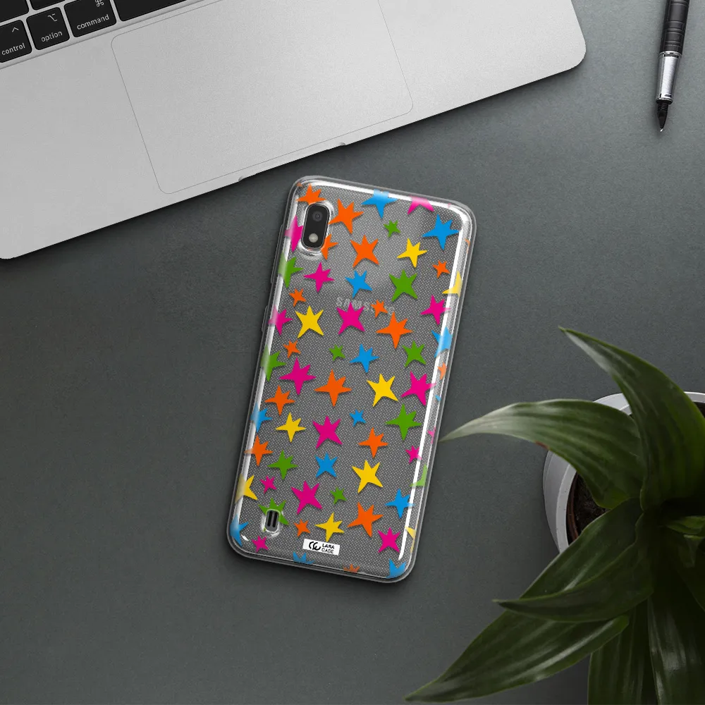 Colorful Stars Samsung A10 Clear TPU Case