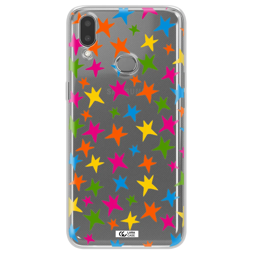 Colorful Stars Samsung A10S Clear TPU Case