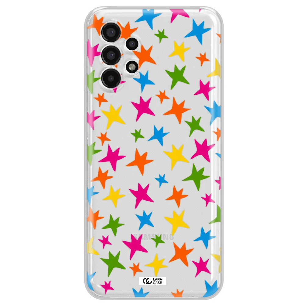 Colorful Stars Samsung A13 4g Clear TPU Case