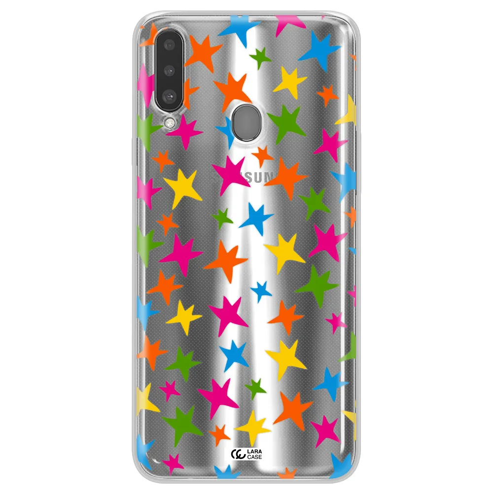 Colorful Stars Samsung A20S Clear TPU Case