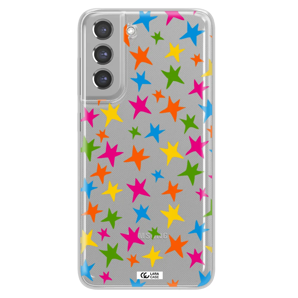 Colorful Stars Samsung A21 Fe Clear TPU Case