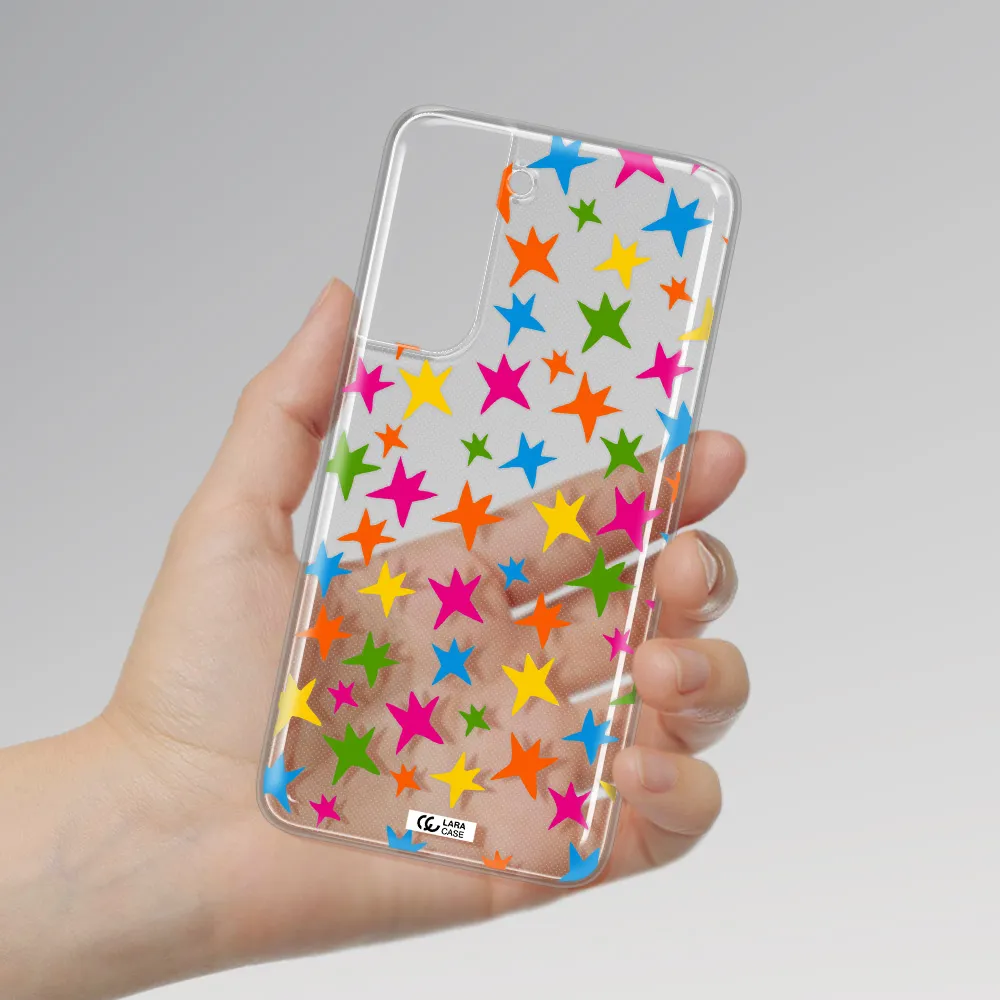 Colorful Stars Samsung A21 Fe Clear TPU Case