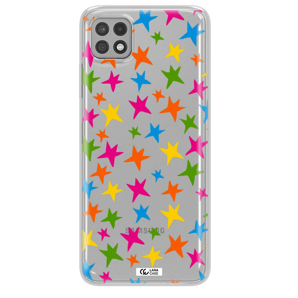 Colorful Stars Samsung A22 5g Clear TPU Case