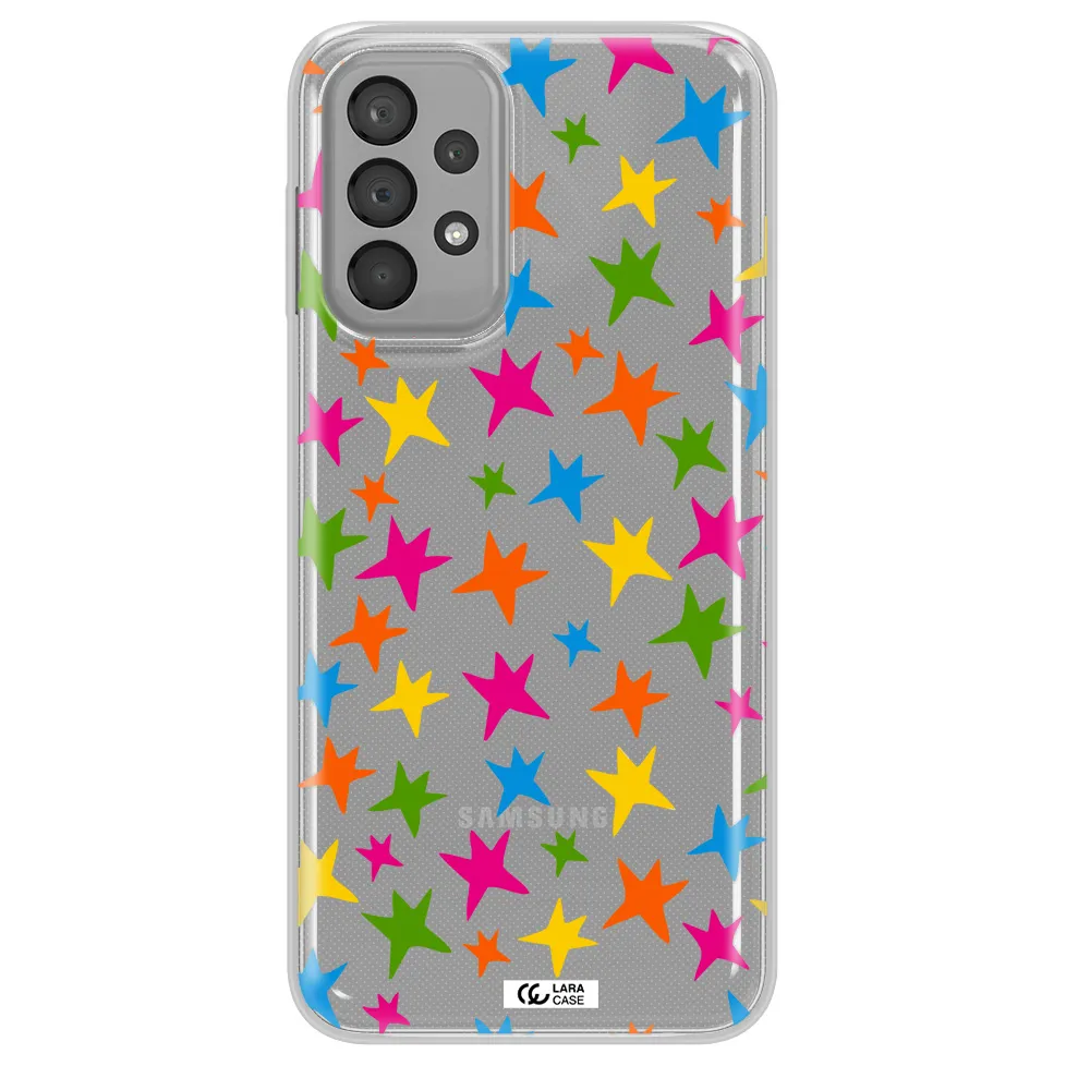 Colorful Stars Samsung A23 Clear TPU Case