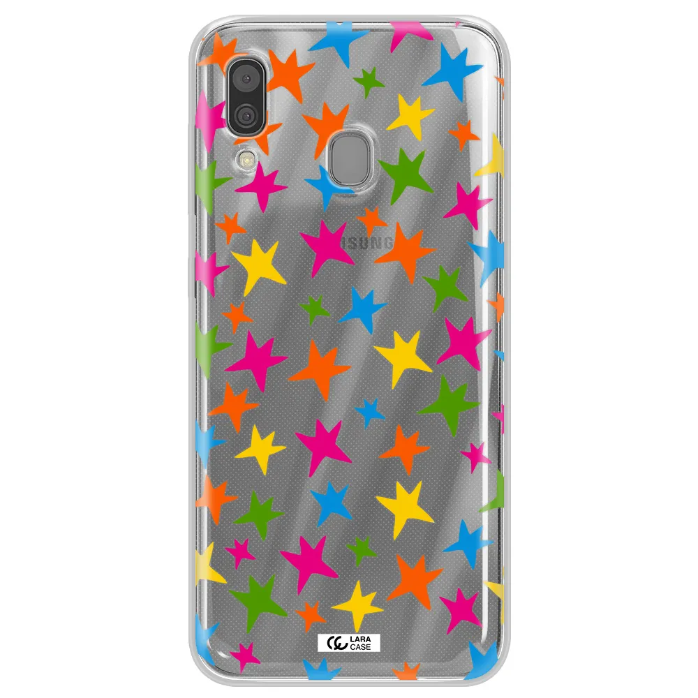 Colorful Stars Samsung A30 Clear TPU Case