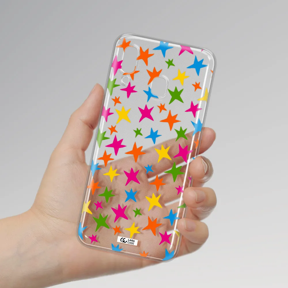 Colorful Stars Samsung A30 Clear TPU Case