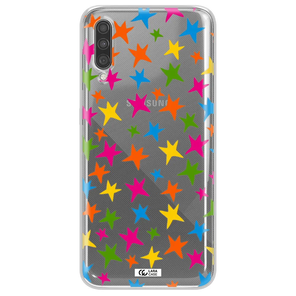 Colorful Stars Samsung A30S Clear TPU Case